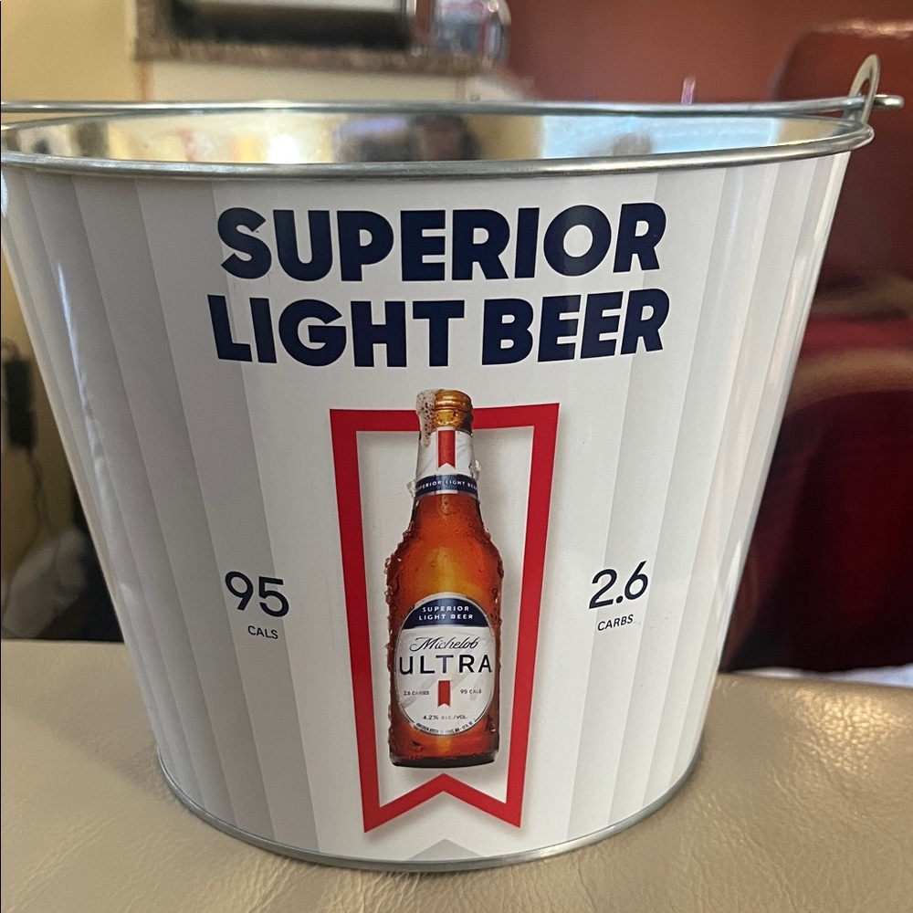 Michelob Ultra Silver Beverage Bucket